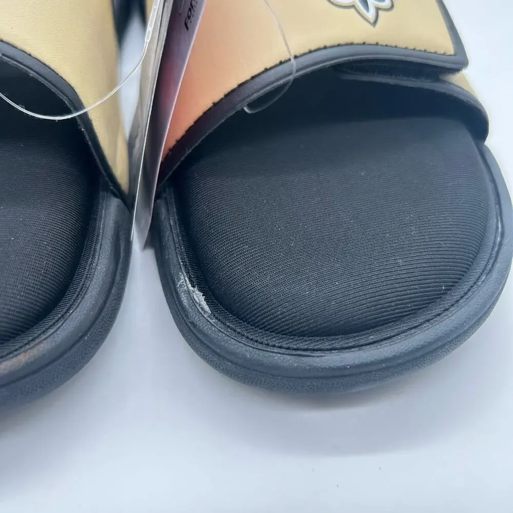 New Orleans Slides Mens M 9-10  Black Foco Slip On Foam‎ Sport Slide Sandals NEW